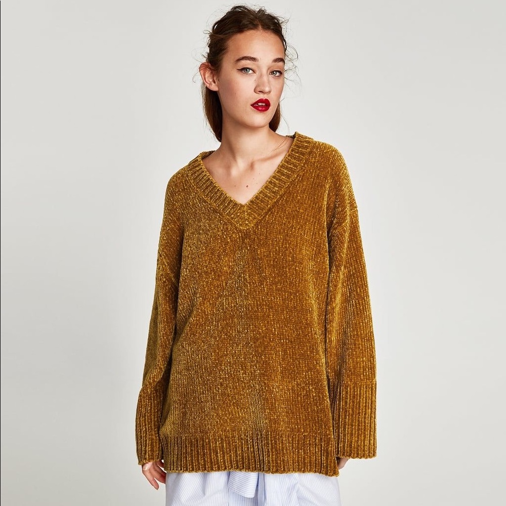 NWOT Zara Chenille Sweater